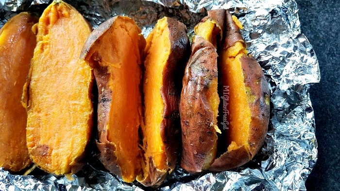 sweet potatoes baked for gluten-free sweet potato gnocchi