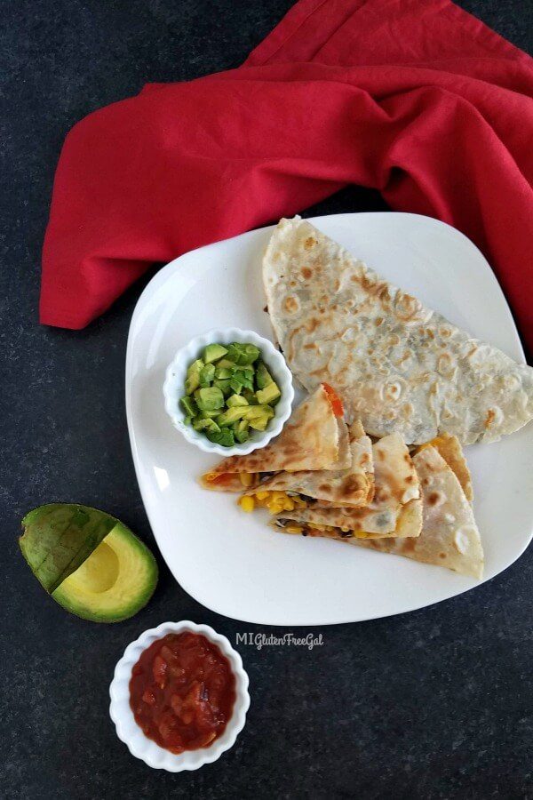 Rudi's Gluten Free Tortillas Quesadilla finished