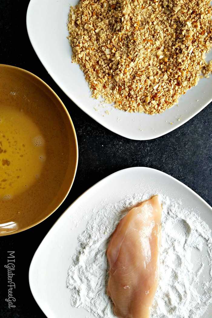 Dang chicken breading prep MI Gluten Free Gal