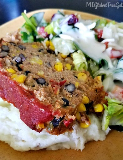 mexican meatloaf on plate