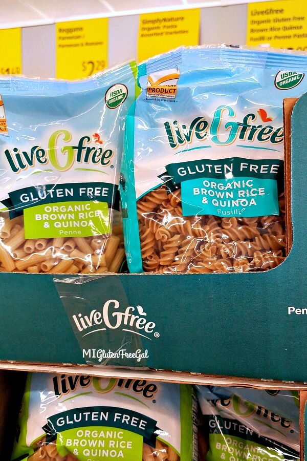 Aldi's Gluten Free Organic Pastas