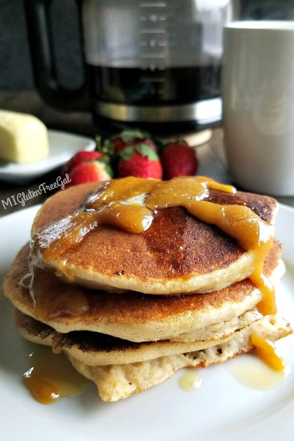 gluten free Maseca corn flour pancakes closeup