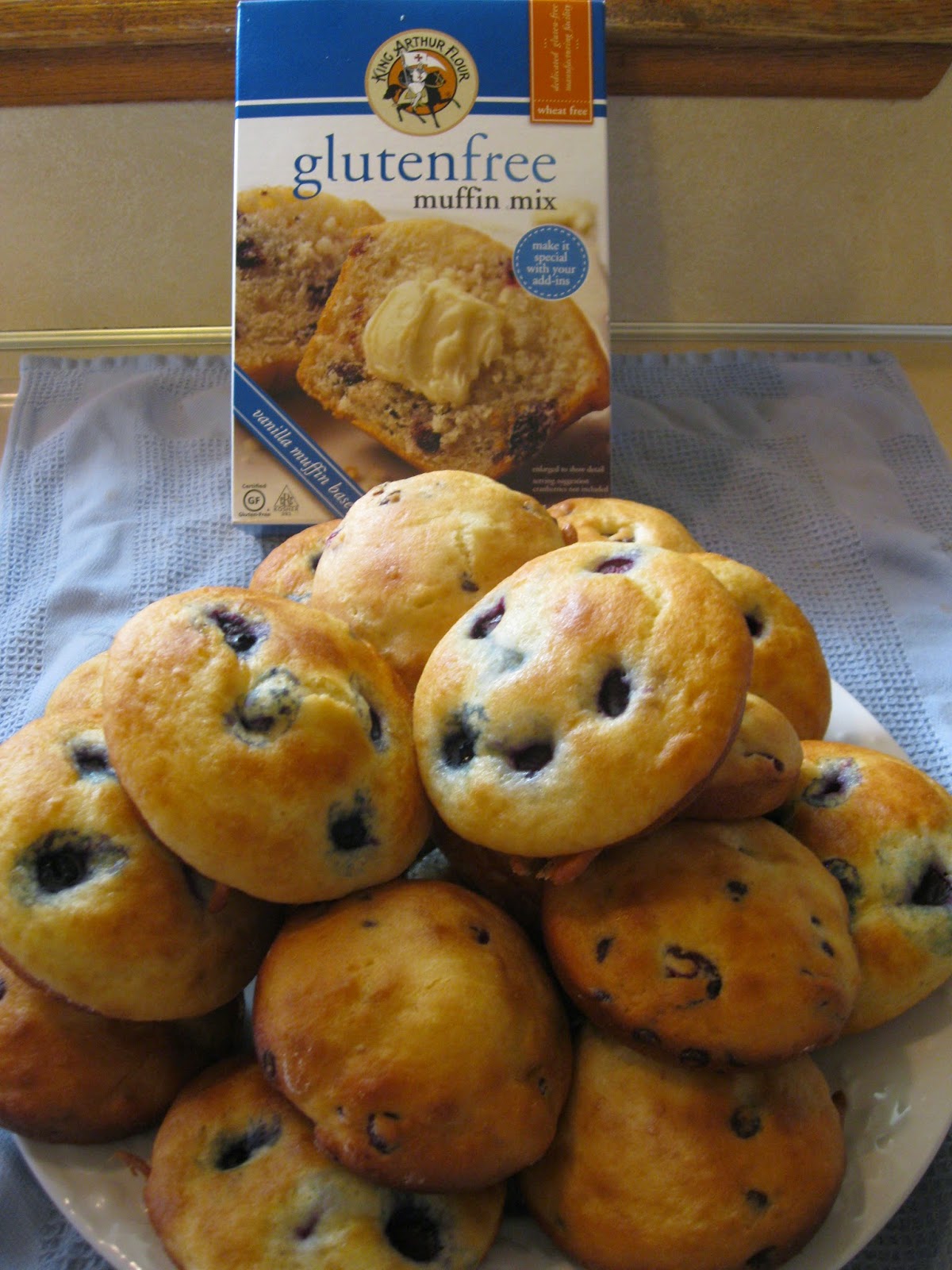 King Arthur Gluten Free Blueberry Muffin Tops - MI Gluten Free Gal
