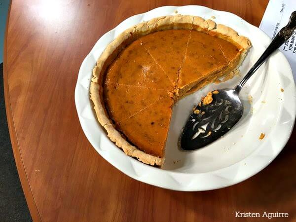 Grain Free Pumpkin PIe made with Chebe Pie Crust - Photo by Kristen Aguirre