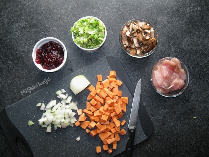 ingredients for my gluten-free Thanksgiving pasties