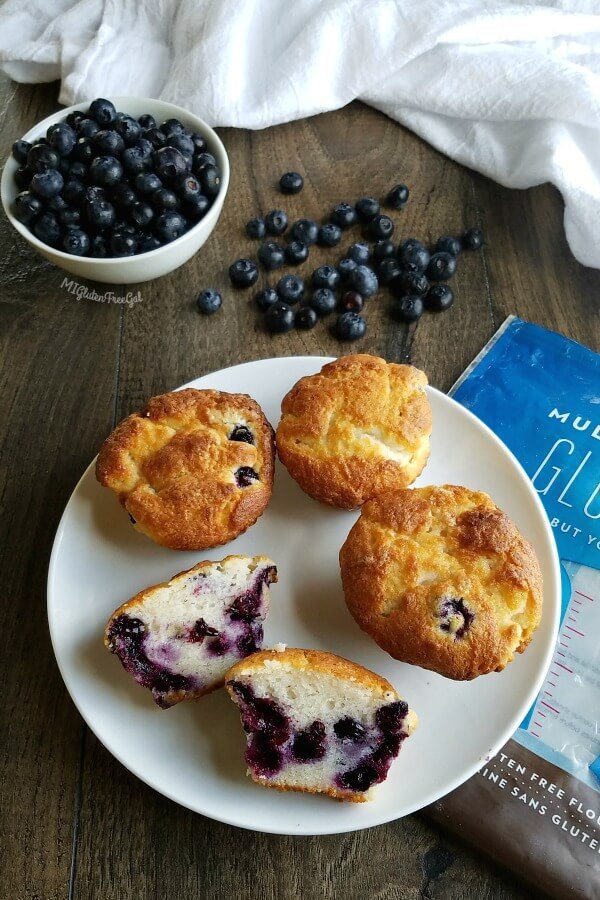 Cup 4 Cup Gluten Free Blueberry Muffins 