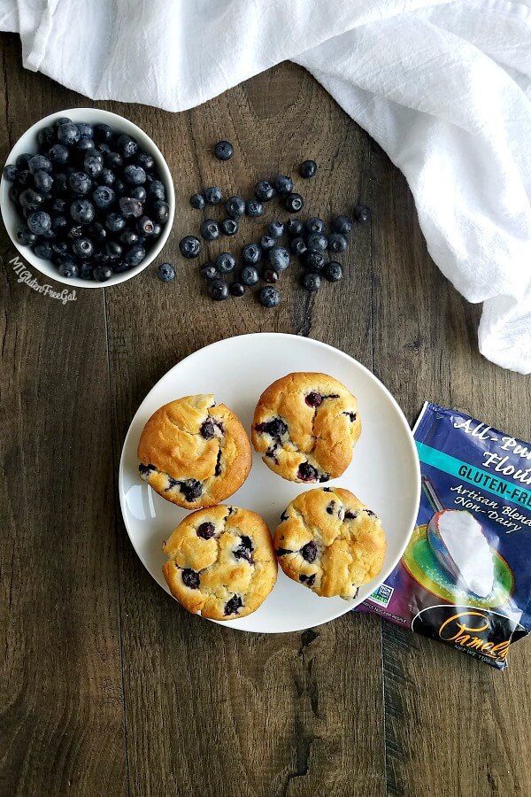 Pamela's Products Artisan Flour Gluten Free Blueberry Muffins