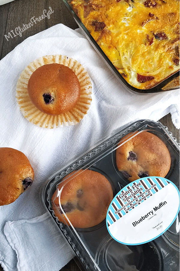 gluten free specialties blueberry muffins
