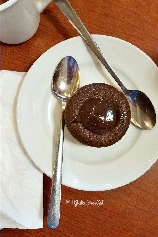 mr mike's grill update gluten free molten lava cake