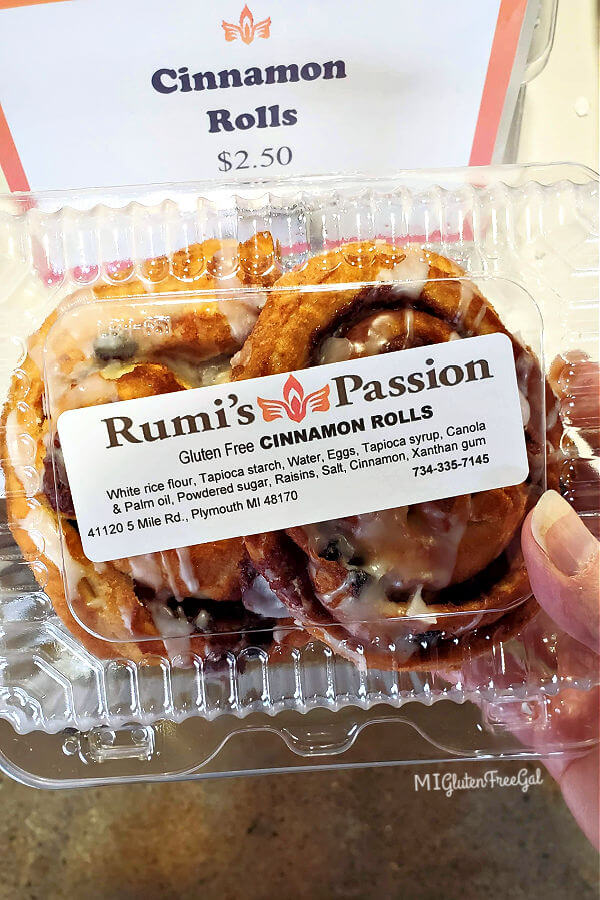 Rumi's Passion gluten free Cinnamon Rolls