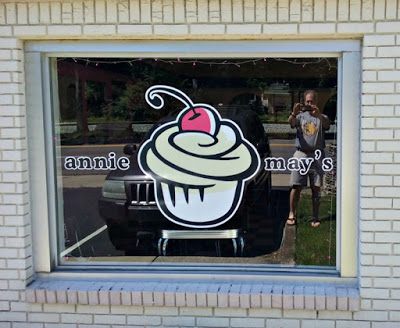 Annie May's Sweet Cafe Window Logo