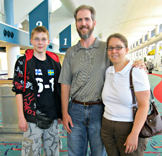 Foreign Exchange student with Celiac Disease at airport