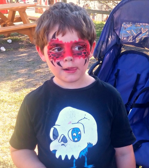 Yates Cider Mill Merlin Face Painted