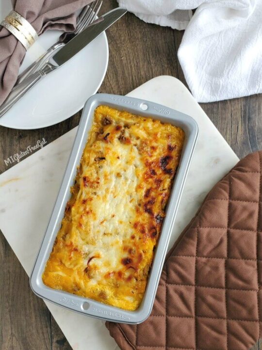 Gluten Free Butternut Squash Lasagna for Two - MI Gluten Free Gal