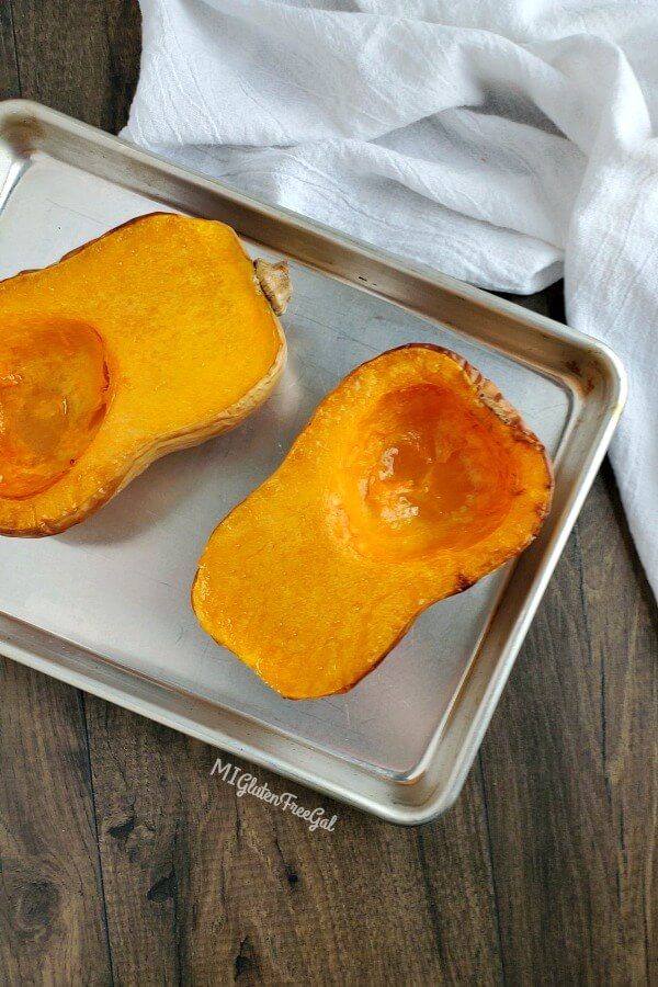 how to roast a gluten free butternut squash for lasagna