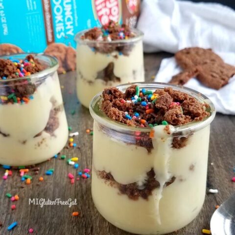 dairy free pudding update parfaits with ELF cookies