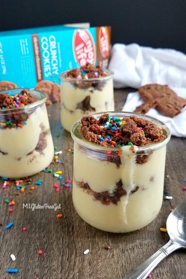 dairy free pudding update parfaits with ELF cookies