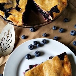 Grain Free Blueberry Pie