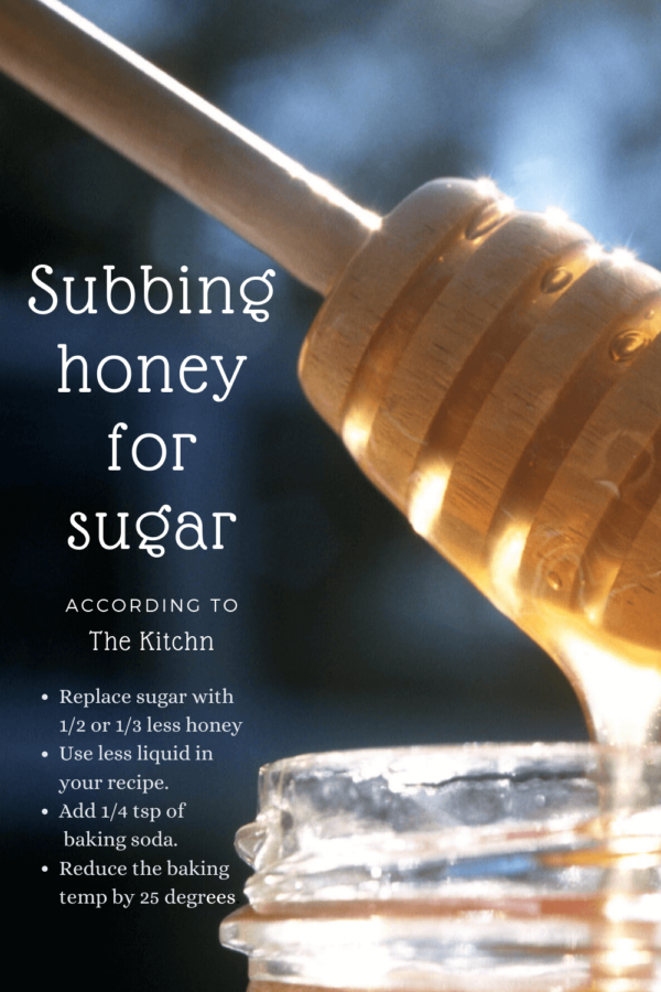 substituting honey for sugar