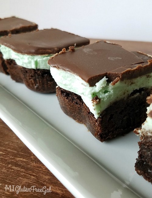 These gluten-free triple mint brownies are EPIC!
