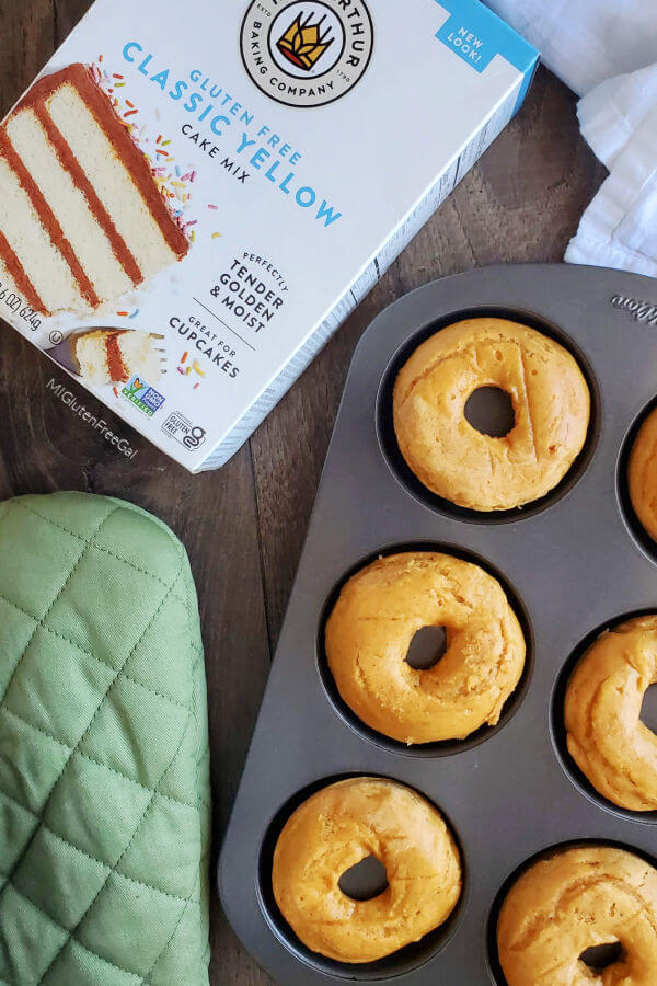 Gluten Free Baked Pumpkin Donuts from Two Ingredients