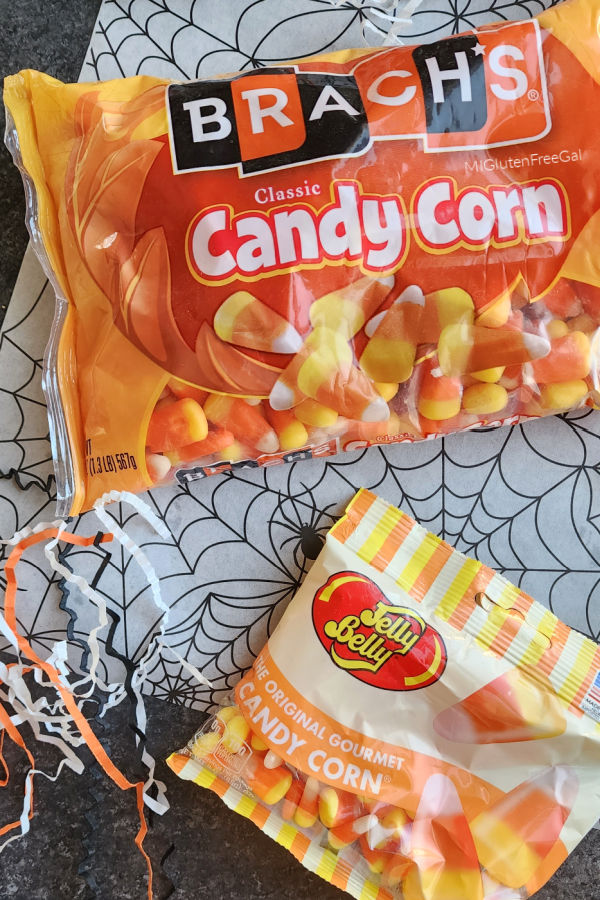 White Chocolate Candy Corn M&M and Peanut Butter Oat Balls