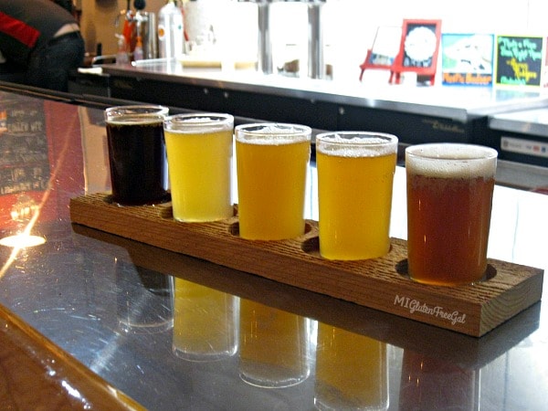 Alt Brew gluten-free beer flight