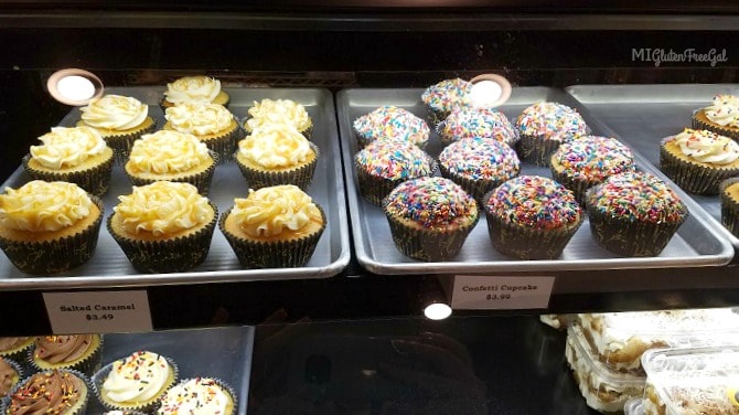 Sweet Ali's Gluten Free Bakery makes a large assortment of cupcakes.