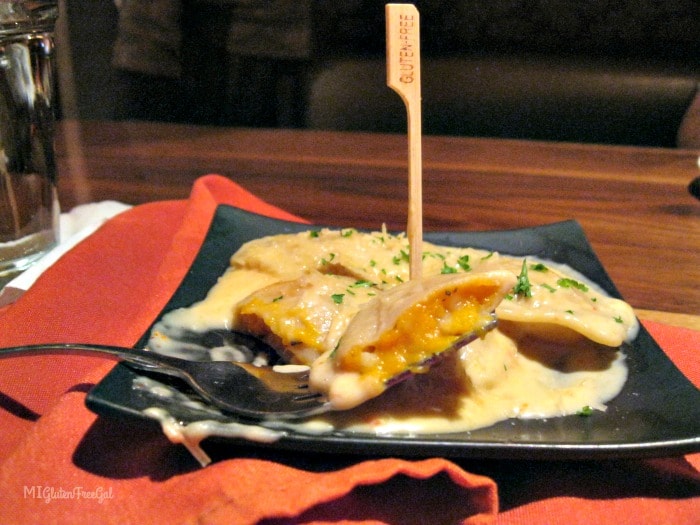 Award winning butternut squash ravioli at Twigs Tavern and Grille