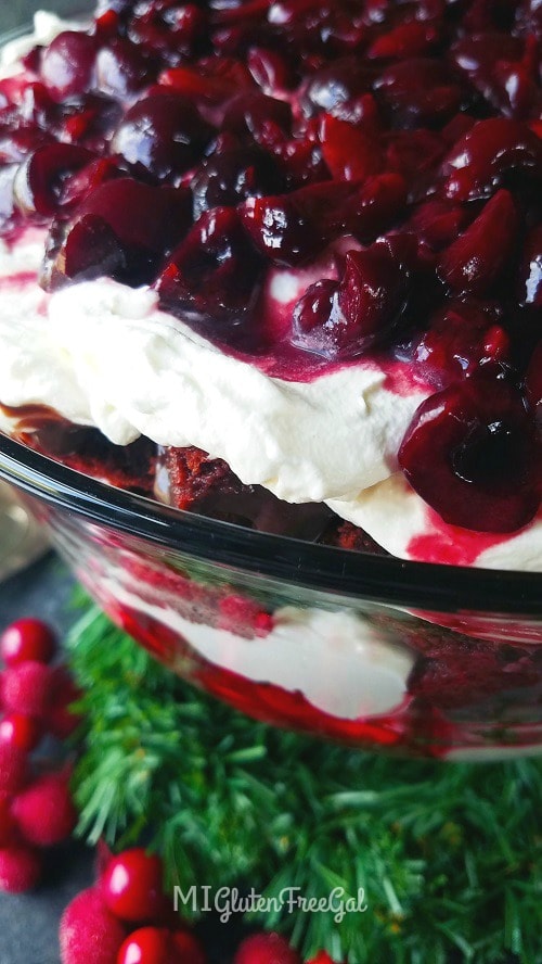 easy gluten-free Black Forest Trifle