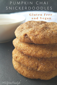Gluten Free and Egg Free Pumpkin Chai Snickerdoodles