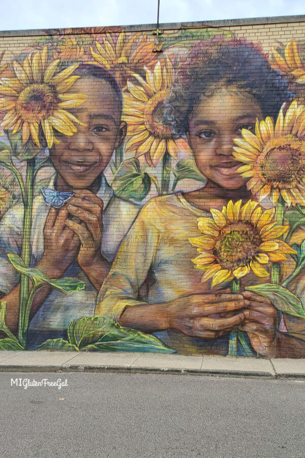 Flint City Art Project Sunflower Mural
