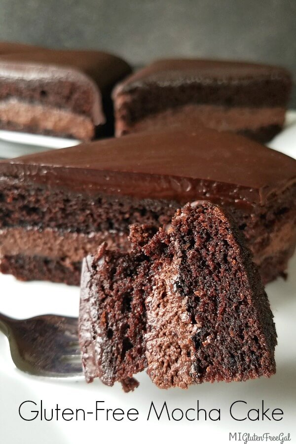 gluten-free mocha cake bite closeup