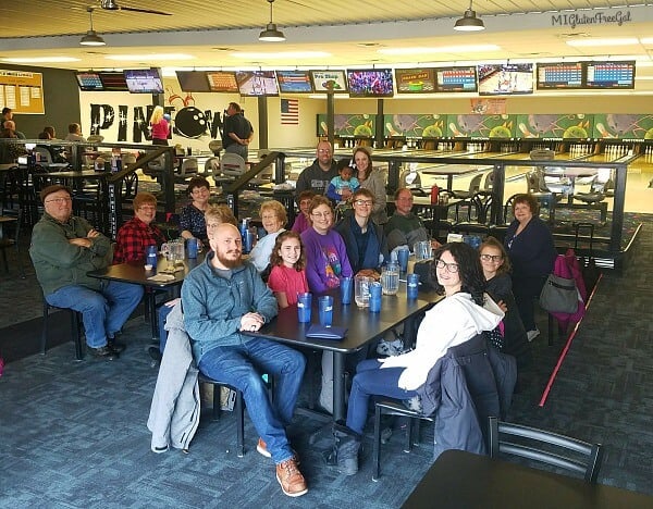 Pintown Pizza and Lanes Bowling Alley Gluten Free Group Photo