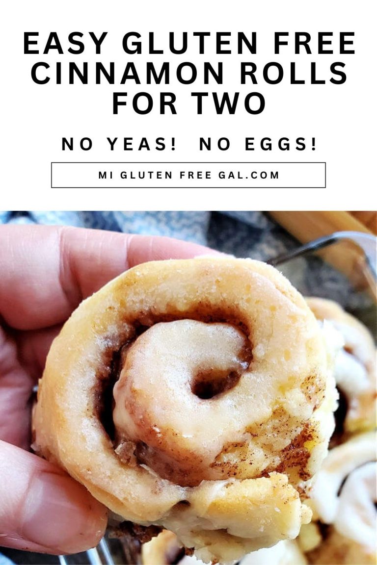 Gluten Free Cinnamon Rolls for Two – Yeast and Egg Free