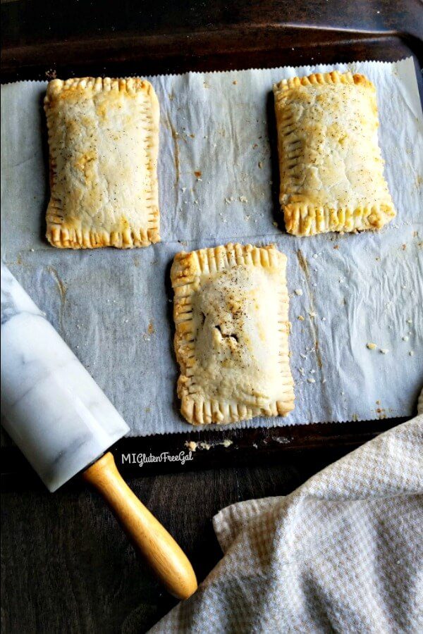 savory breakfast toaster pastries on sheet pan