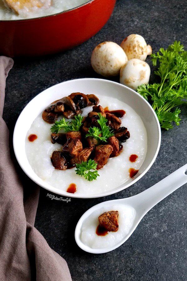 Delta Blues Rice Congee Beef and Mushroom