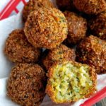 fried gluten free falafel close up photo