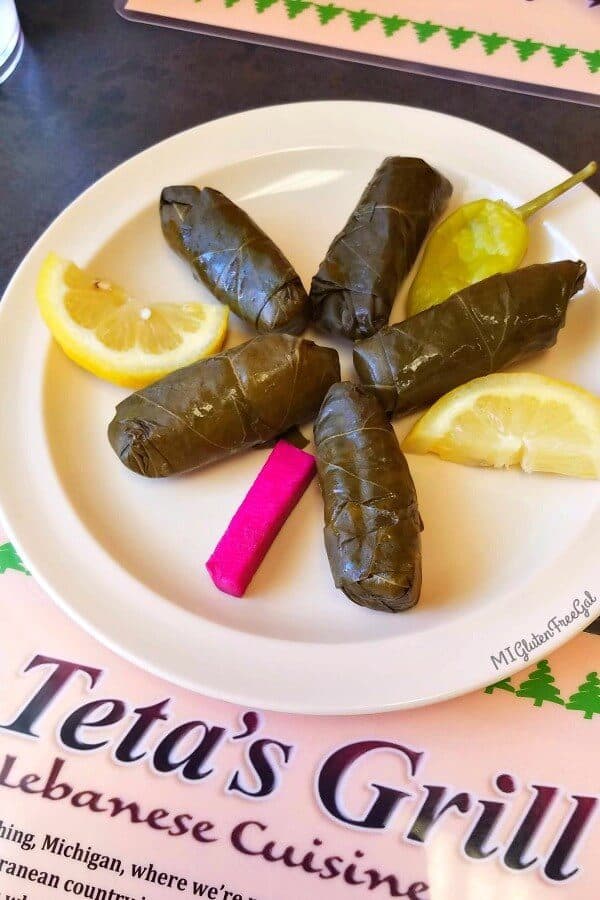 teta's grill gluten free grape leaves