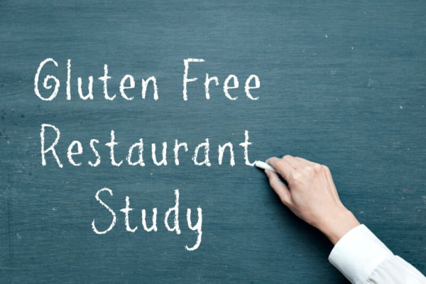 Gluten Free Restaurant Study blackboard
