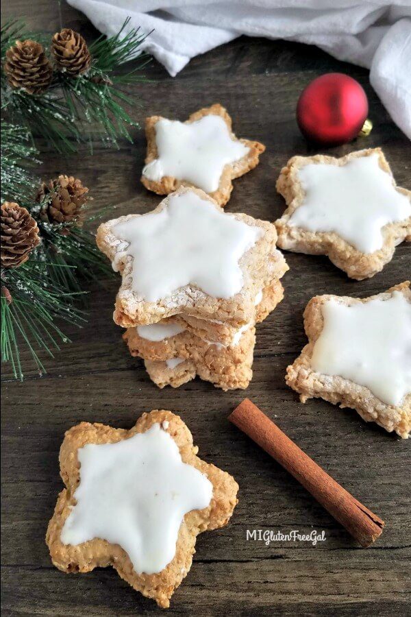 gluten free cinnamon stars stacked