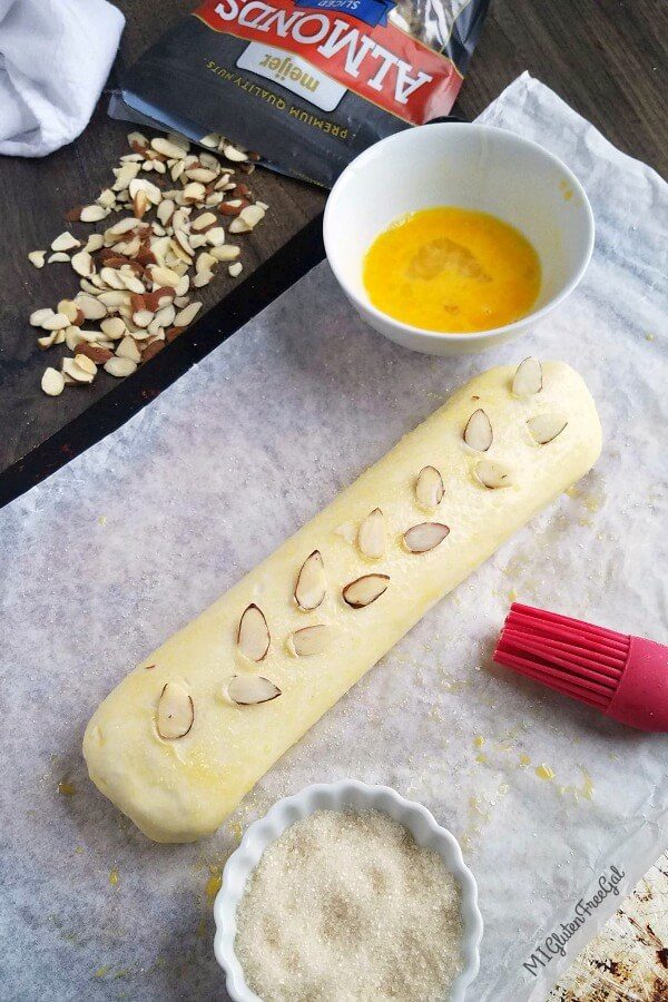 Gluten Free Almond Banket Schar Puff Pastry Prepped for Baking