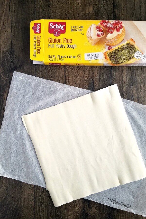 Gluten Free Almond Banket Schar Puff Pastry Unrolled