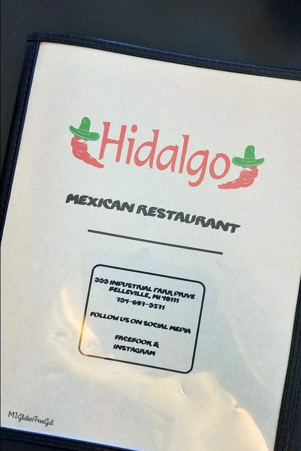 Hidalgo Mexican Restaurant Menu