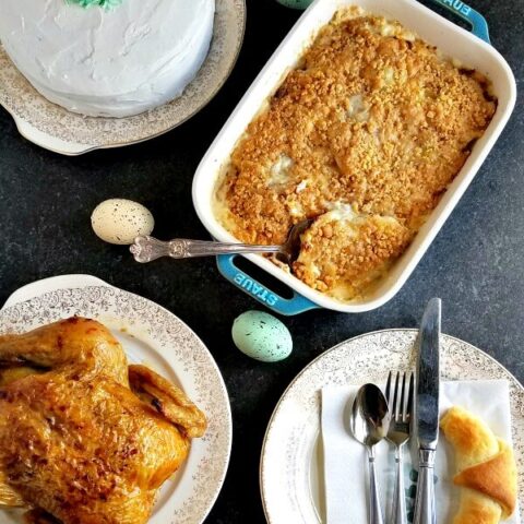 Scalloped Potato Gratin Easter Meal Components