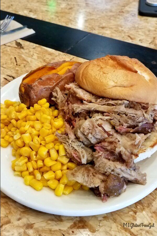 Western Michigan University Maggie gluten free pulled pork Meal