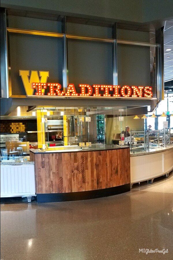 Western Michigan University Traditions Station offers gluten free rotisserie chicken