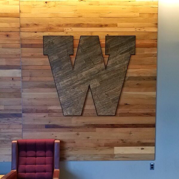 wooden W