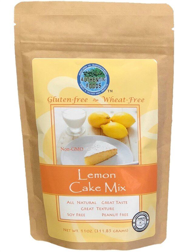 authentic foods gluten free lemon cake mix