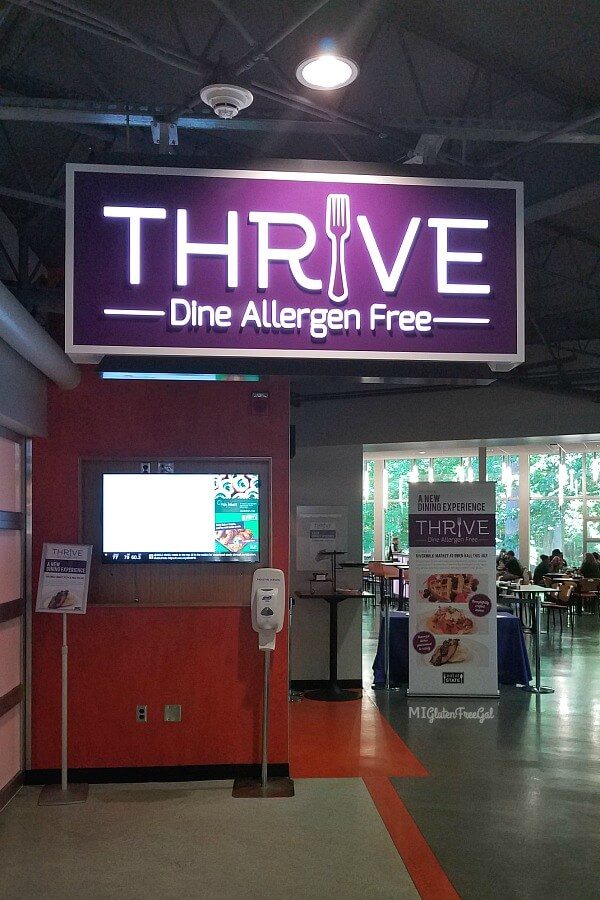 Thrive Michigan State University Top 8 allergen free dining hall